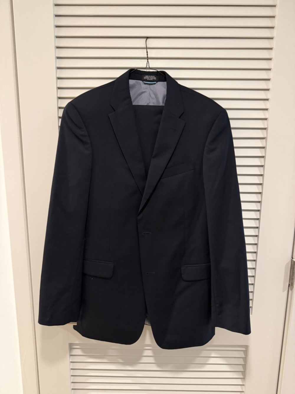 Tommy Hilfiger Dark Navy Wool Suit 38L